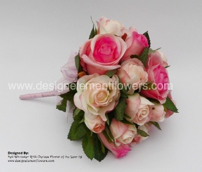 Simple Bridesmaid Rose Posy: